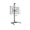 STARGOLD TV Floor Stand  for 32 to 75 inches  Height Adjustable Screen Rotation with Steel TV Cart With Wheels for LED and LCD Screen Cable Management