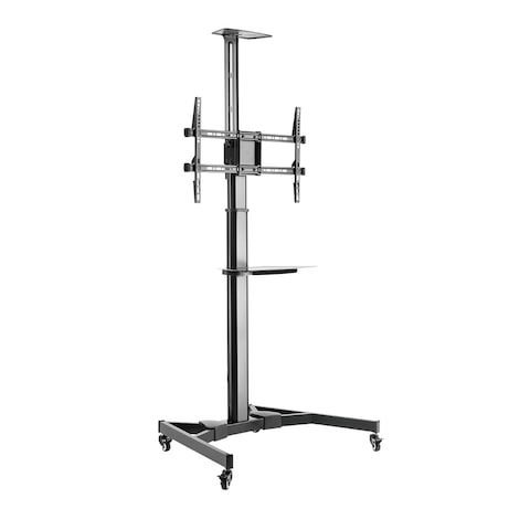 STARGOLD TV Floor Stand  for 32 to 75 inches  Height Adjustable Screen Rotation with Steel TV Cart With Wheels for LED and LCD Screen Cable Management