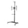 STARGOLD TV Floor Stand  for 32 to 75 inches  Height Adjustable Screen Rotation with Steel TV Cart With Wheels for LED and LCD Screen Cable Management