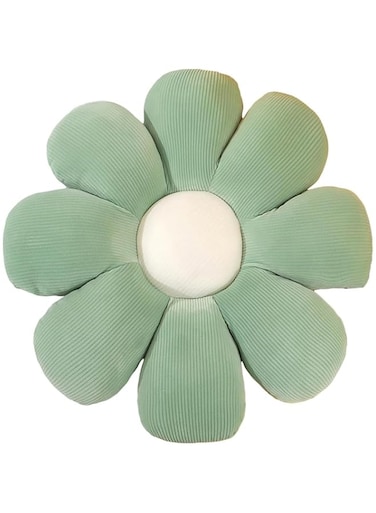 Soft Dog Bed Mat Flower Shaped Cat Bed Cosy Sleeping Bed for Small Medium Dog Puppy Kitten Kitty Eight Petals (Green, 40cm)