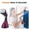 Handheld Steamer for Clothes, Travel Garment Steamer, Dry Ironing, 1200W Fast-Heat, with Brush &amp; Measure Cup - Fabric Wrinkle Remover For Home, Office, And Travel