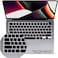 US Layout Russian Language Silicone Keyboard Cover for MacBook Air 13.6" &amp;15" M2/M3 A2681/A3113,M2/M3 A2941/A3114, 2023-2021 MacBook Pro 14" &amp; 16" A2918/A2992/A2442/A2779/A2991/A2485/A2780, Black
