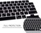 US Layout Russian Language Silicone Keyboard Cover for MacBook Air 13.6" &amp;15" M2/M3 A2681/A3113,M2/M3 A2941/A3114, 2023-2021 MacBook Pro 14" &amp; 16" A2918/A2992/A2442/A2779/A2991/A2485/A2780, Black