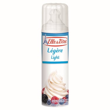 Elle and Vire Light Sweetened Whipped Cream Spray, 250g