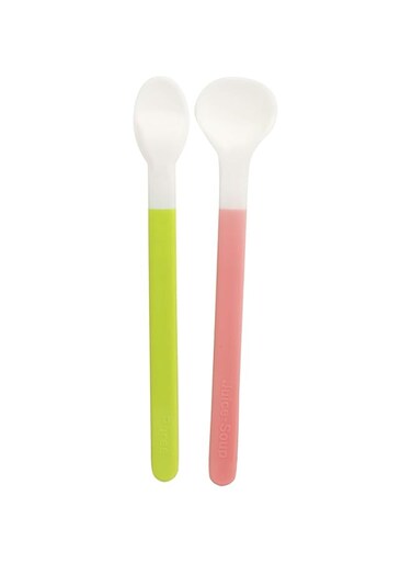 Pigeon Baby Feeding Spoon Set, Soft Tip with Stopper, BPA Free, 6 Months to 3 Years, Multi-Colour