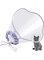 Azonee Cat Cone, Cat Cones Alternative to Stop Licking and Scratching, Soft Cone for Cats After Surgery with Drawstrings, Comfortable Pet Cones for Cats to Recovery Wound (M)