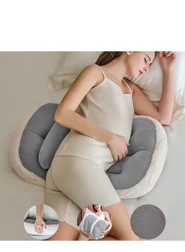 Pregnancy Pillows For Sleeping, Faux Fur Luxury Maternity Pillow Support For Pregnant Women, Pregnancy Must Haves, Side Sleeper Pillows For Adults &iuml;&frac14;&OElig;Detachable And Adjustable