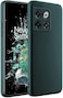 Muzz Silicone Case for Oneplus 10T / Oneplus Ace Pro, Liquid Gel Rubber Bumper Case with Soft Microfiber Lining Cushion Slim Hard Shell Shockproof Protective Cover for Oneplus 10T / Ace Pro (Green)