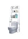 Mike Music Toilet Storage Rack,3 Tier Over Commode Shelving,No Drilling,Easy To Assemble,High Capacity,Very Sturdy Space-Saving Shelf (White(Toilet Rack)
