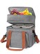 Waterproof Lunch Box Bag, Tiffin Bag-Lightweight Large, Insulated Oxford Cloth Fresh-keeping Bag for Office, School and Picnic (Grey)