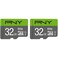 PNY 32GB Elite UHS-I microSDHC Memory Card (2-Pack)

