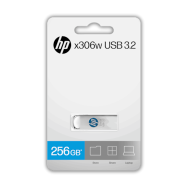 X306w   256GB Pen Drive   USB 3.2 Flash Drive   Silver Metal 256 GB