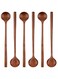 Pcs 11 inch Long Spoons Wooden Long Handle Round Spoons Korean Style Soup Spoons for Soup Cooking Mixing Stirring Kitchen Tools Utensils