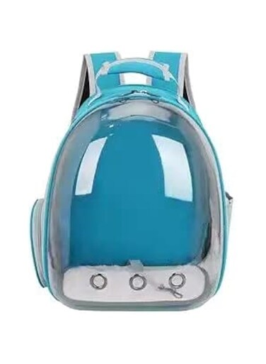 LIMOS Pet Carrier Backpack,Space Capsule Transparent Pet Carrier for Pet,Bubble Backpack Carrier,Airline-Approved, Designed for Travel, Hiking, Walking &amp; Outdoor Use (Blue)