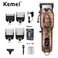 KEMEI KM-3705 Professional Hair Clipper with Trimmer - LCD Digital Display, Metal Body