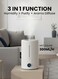 Cool Mist Purification Touch Display Smart Humidifier with Himidity Display UV Lamp Sterilization and 3 Mist Level for Home, Rooms &amp; Office white