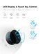 Cool Mist Purification Touch Display Smart Humidifier with Himidity Display UV Lamp Sterilization and 3 Mist Level for Home, Rooms &amp; Office white