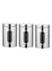 3-Piece Food Storage Container Set With Lids Silver 34centimeter