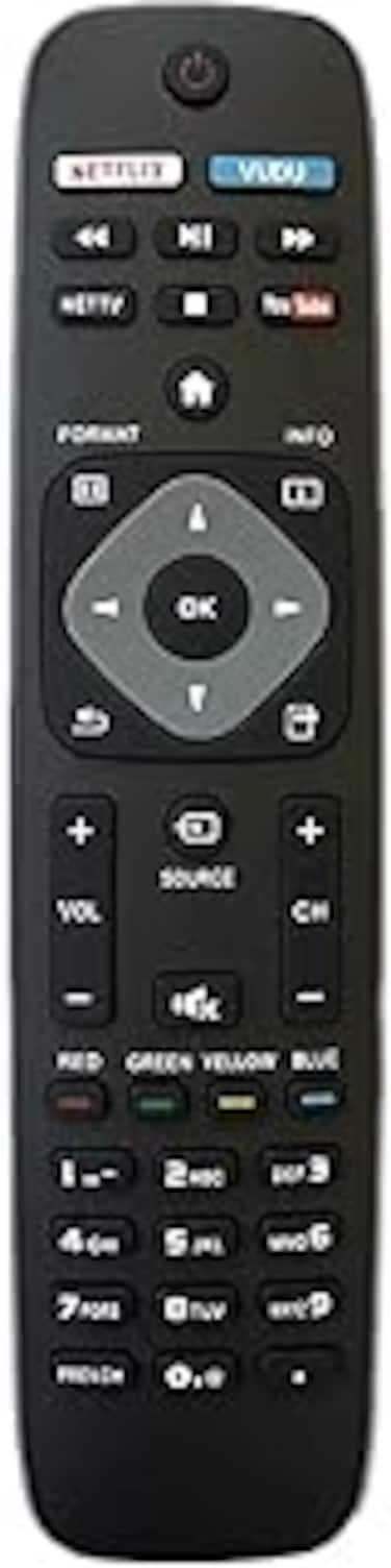 KEIFI New NH500UP Remote Control Compatible with Philips 4K UHD Smart TV with Netflix Vudu YouTube NetTV APP Key