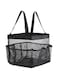 THE WHITE SHOP Mesh Tote Bag Portable for College Dorm Room Essentials, Portable Shower Caddy Travel Tote Beach Bag with Large Capacity, Hanging Shower Bag,7.1 x 7.9 x 5.5 inch