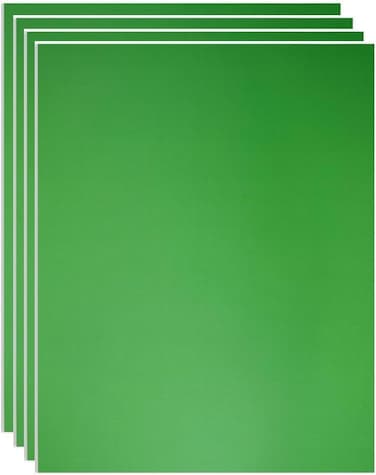 A3 Green Double Sided Foam Board (42 x 29.7 cm) &ndash; 4 Pack   5mm Thick Polystyrene Sheets for Model Making, Photo Mounting, Presentations, Arts &amp; Crafts, School &amp; Office