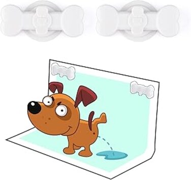 ECVV Pee Pad Holder for Dogs (Pack of 2)Puppy Pads Pet Training Pads   Marking in The House and Leg-Lifting Marking Dogs Potty Training Pad Magnetic Holder   Compatible with Any Size of Puppy Pee Pads