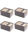 4Pack Clothing Storage Boxes with Lid