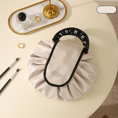 منظم حقائب مستحضرات التجميل وأدوات الزينة للسفر من Mei Lifestyle - حقيبة مكياج أنيقة مع مقصورات متعددة، مثالية للسفر والمنزل والاستخدام اليومي