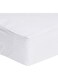 Linen Klub Glofresh Coral Fleece 220Gsm Waterproof Mattress Protector - Super Plush With Deep Pocket And All Around Elastic, Size: Single 120X200+25cm, White