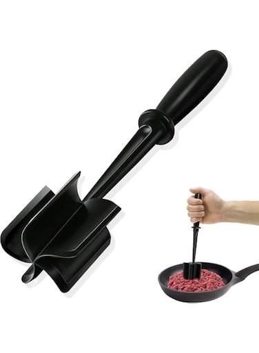 Manual Meat Grinder, Hand Held Burger Machine, Potato Masher, Professional Multifunctional Heat-Resistant Nylon Ground Beef Grinder, Kitchen Utensils and Gadgets, Suitable for Non Stick Pans