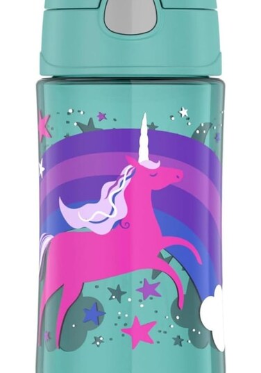 Funtainer Plastic Kids Unicorn Bottle 470ml