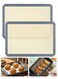Pack Silicone Baking Mat, Reusable Silicone Baking Sheets for Oven, BPA Free Nonstick Bakeware Mats for Cookies, Macarons, Bread and Pastry(Grey)