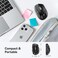 TECKNET USB Wired Mouse, 6400 DPI Mice 4 Adjustable DPI with 6-Button Corded, Optical Computer Mouse with Ergonomic Design for Laptop, Chromebook, PC, Desktop, Mac, Notebook-gray-black