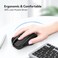 TECKNET USB Wired Mouse, 6400 DPI Mice 4 Adjustable DPI with 6-Button Corded, Optical Computer Mouse with Ergonomic Design for Laptop, Chromebook, PC, Desktop, Mac, Notebook-gray-black