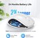 TECKNET Wireless Mouse, 2.4G Ergonomic Optical Mouse, Computer Mouse for Laptop, PC, Computer, Chromebook, Notebook, 6 Buttons, 24 Months Battery Life, 2600 DPI, 5 Adjustment Levels - White