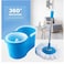HYX Spin Mop And Bucket with Wringer Set, Floor Cleaning System, Easy Wring Foot Pedal, Stainless Steel Mop Handle For Hardwood Laminate Ceramic Marble Tile Floor Cleaning