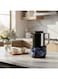 1L Vacuum Flask &acirc;&euro;&ldquo; Black   Silver &amp; Blue Floral