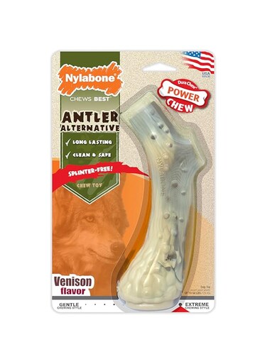Nylabone Antler Alternative in Venison Flavour, Large