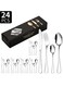 24-Piece Stainless Steel Cutlery Set &acirc;&euro;&ldquo; Silver Finish