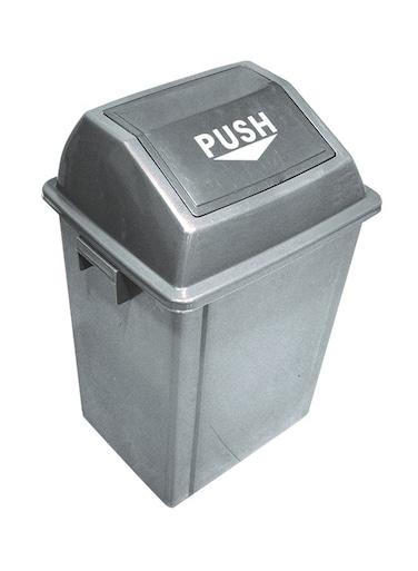 Quadrate Trash Bin Grey 40Liters