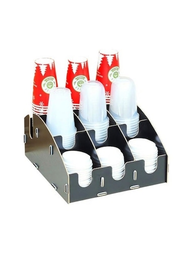 9 Units Holder Coffee Condiment Cup Organizer Stand