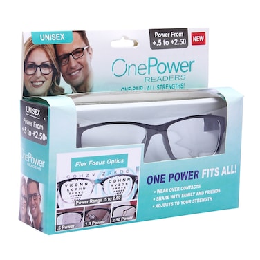 AUTO FOCUS ONE POWER READERS - AS SEEN ON TV! - READ SMALL PRINT AND COMPUTER SCREENS - NO CHANGING GLASSES - FLEX FOCUS OPTICS