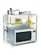 COOLBABY Kitchen microwave stand, Black, Microwave oven stand