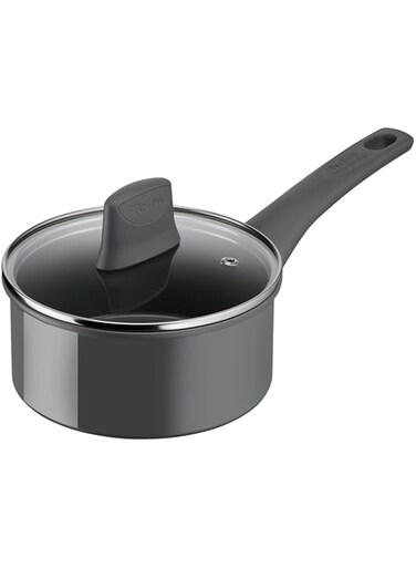 TEFAL Sauce Pan   Renewal 16 cm+lid Non-Stick Ceramic Coating Saucepan  Eco-Designed  Recycled  Healthy Cooking  Thermo-Signal&trade;  Safe  Made in France Induction Compatible  2 Years Warranty   C4262233
