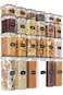 Airtight Food Storage Containers with Lids 24 Pack for Kitchen Organization.