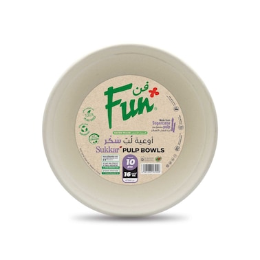 فان صحن من الألياف المصبوبة القابلة للتحلل البيولوجي- أبيض 9 بوصة 10 قطع