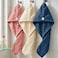 1CHASE Microfiber Hair Wrap 3 PCS Set &ndash; Stripe Hair Turban (Terracotta, Apricot, Navy) Quick Dry Anti-Frizz Towel Wrap, Super Absorbent Lightweight Hair Towel for Women &amp; All Hair Types