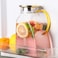 Fridge Door Water Pitcher,1.8 Liter/60oz Glass Pitcher, Ice Tea Pitcher For Fridge, Pitcher Beverage Pitcher Drinking Carafe for Homemade Juice Ice Tea Wine Coffee Milk Lemonade