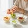 1CHASE Double Wall Borosilicate Salad, Pasta, Matcha, Rice, Soup Bowl, Hot And Cold Serving Bowls, Fruit Bowls, Set of 4 (100 ML)