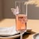 1CHASE Butterfly Champagne Glass Set of 2, Flute Shape, Pink Butterfly Design, 180ML, for Red Wine, White Wine, Champagne, Sparkling Drinks